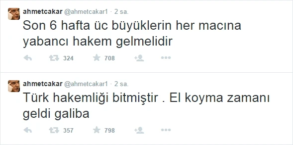 Ahmet Çakar'dan hakemler ile ilgili sert sözler